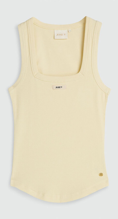 JOSH V Rib Top DIEDA butter yellow – Bild 3