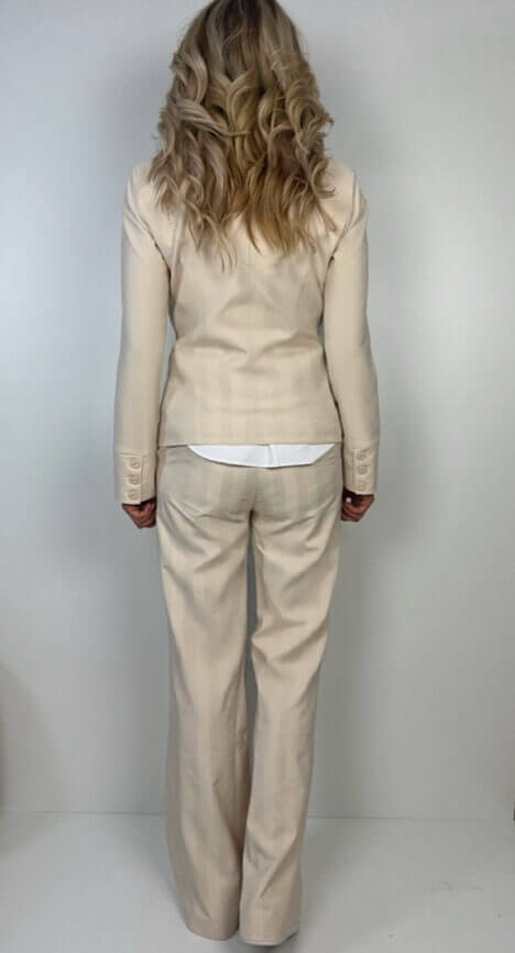 TQ AMSTERDAM Blazer MANJA V stripe beige – Bild 3