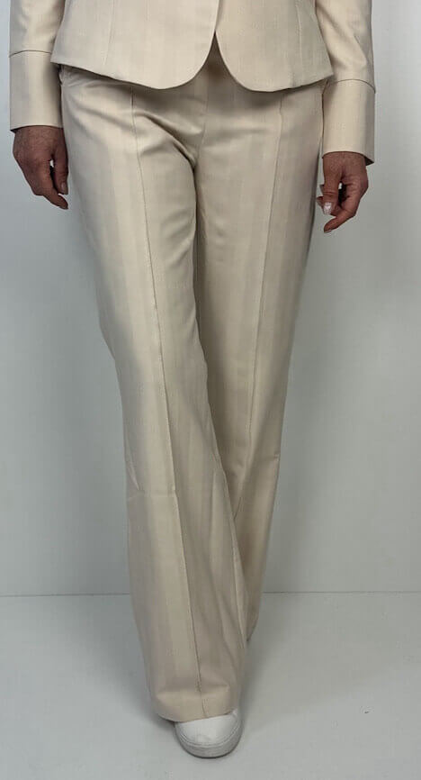 TQ AMSTERDAM Hose Alex stripe beige – Bild 3