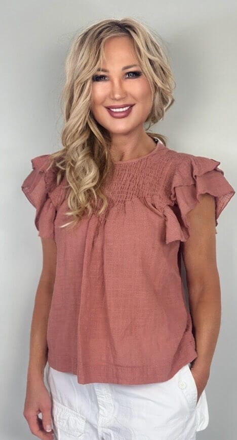 NOELLA Bluse MAURA red clay – Bild 2