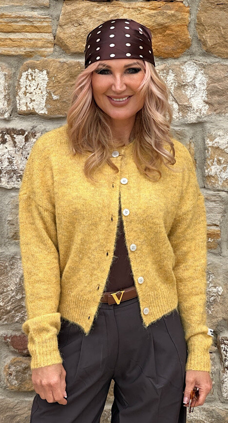 COLOURFUL REBEL Cardigan YARA yellow – Bild 2