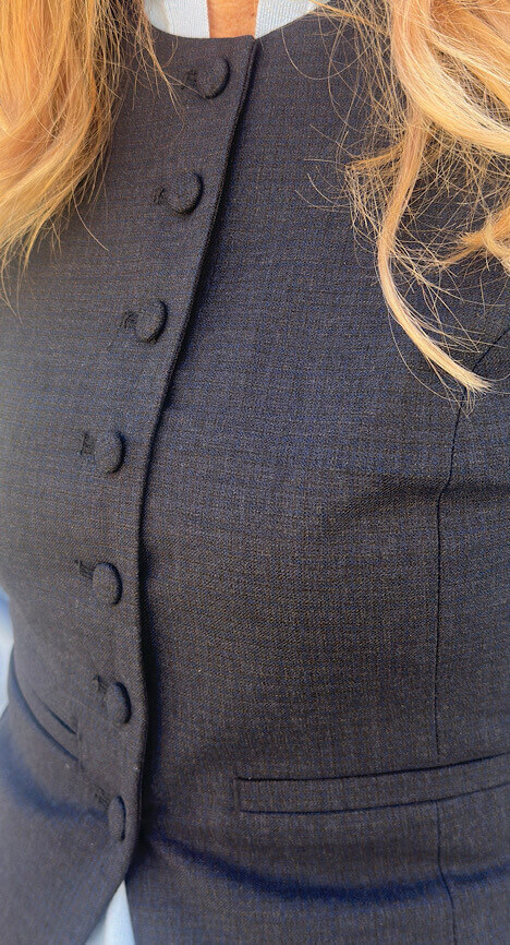 C.O.J Anzugsweste FREYA Navy – Bild 4