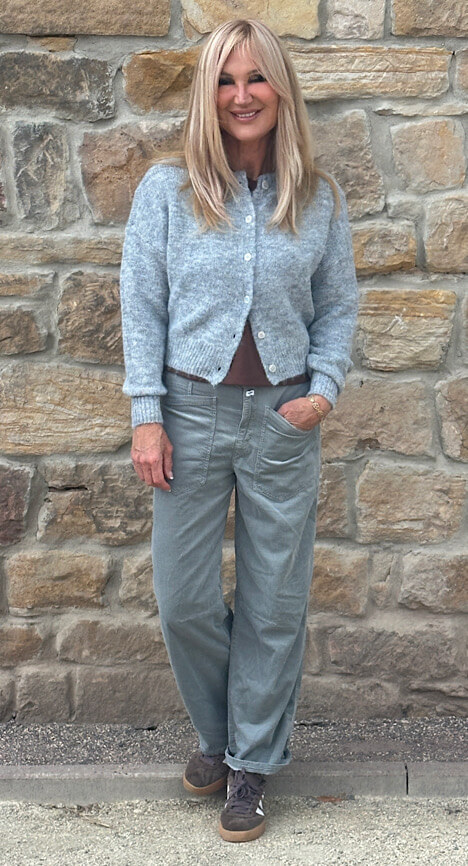 COLOURFUL REBEL Cardigan YARA medium grey – Bild 4
