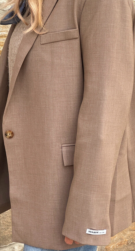 PENN & INK Blazer beige melange – Bild 3