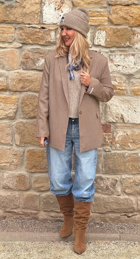 PENN & INK Blazer beige melange