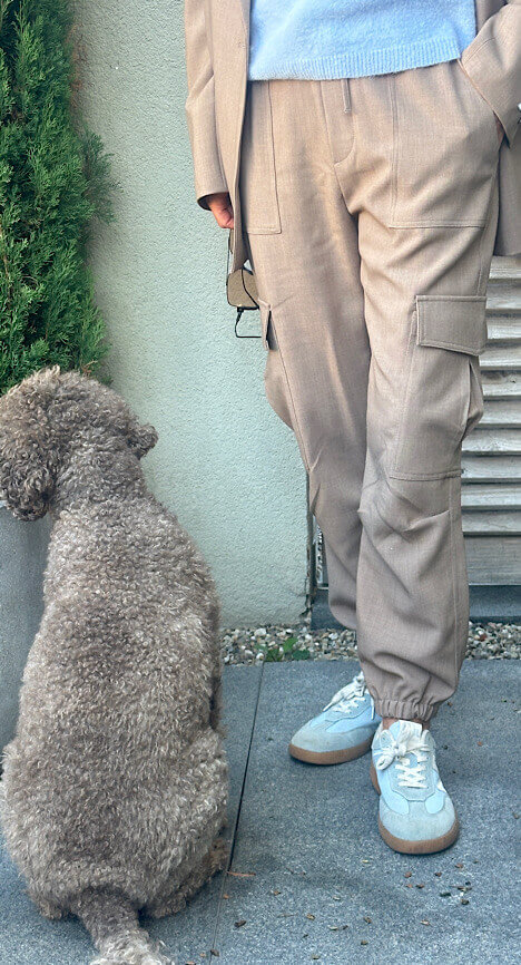 PENN & INK Cargo Hose beige melange – Bild 3