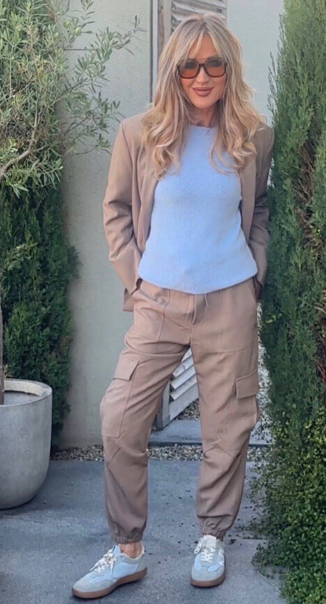 PENN & INK Cargo Hose beige melange