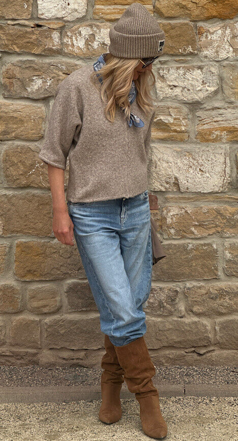 PENN & INK Jumper taupe